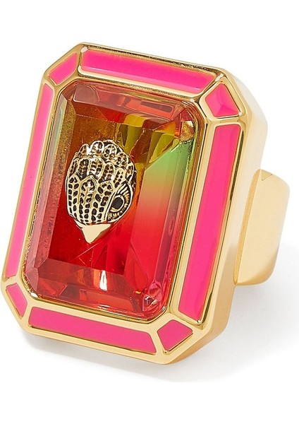 Enamel Cocktail Yüzük, Renkli Mineli ve Şık fiyatları