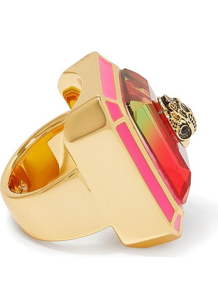 Enamel Cocktail Yüzük, Renkli Mineli ve Şık modelleri