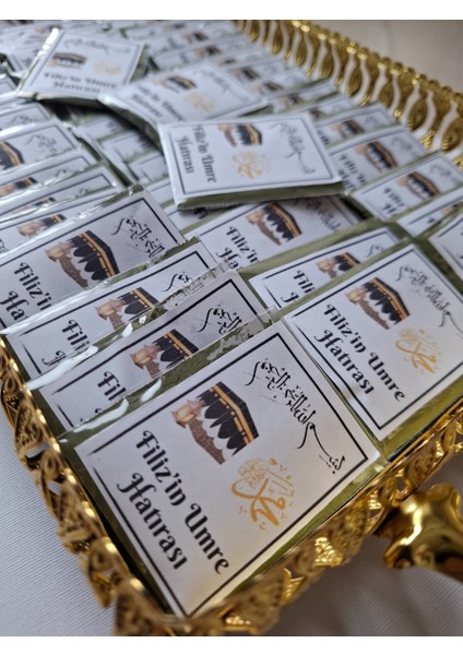 Hediyelik Umre Hatıralı Kına Paketi (25 Adet)