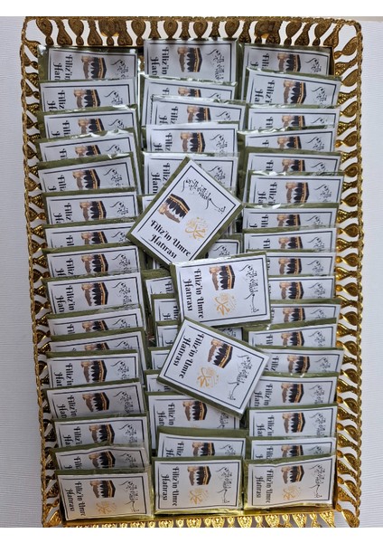 Hediyelik Umre Hatıralı Kına Paketi (25 Adet) modelleri