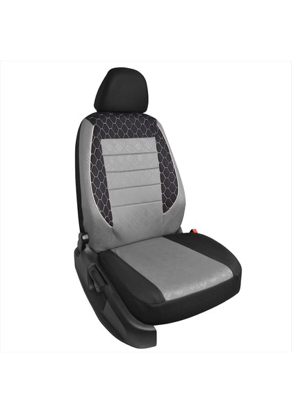 Hyundai İX55 Uyumlu Gri Oto Koltuk Kılıfı (Tam Takım Ön Arka Araç Koltuk Kılıfı) modelleri