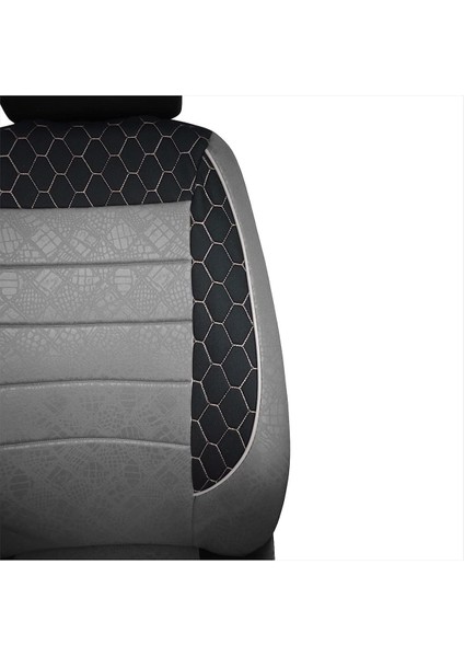 Hyundai İX55 Uyumlu Gri Oto Koltuk Kılıfı (Tam Takım Ön Arka Araç Koltuk Kılıfı) fırsatları