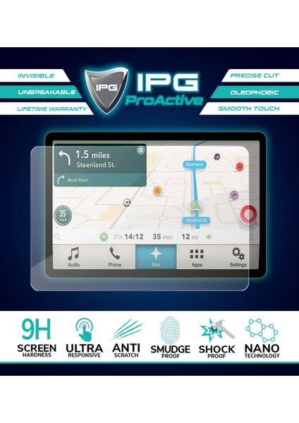 Volvo 2025 EX30 12.3 Inch Navigasyon Için 9h Nano Ipg Proactive Ekran Koruyucu fırsatları