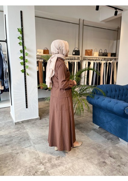 Kadın Etekli Pamuklu Çilek Takım 7382 fırsatları