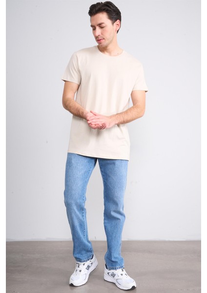 2772 Erkek Bisiklet Yaka T-Shirt Vizon fiyatları