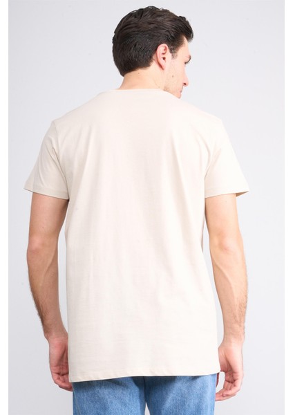 2772 Erkek Bisiklet Yaka T-Shirt Vizon fırsatları