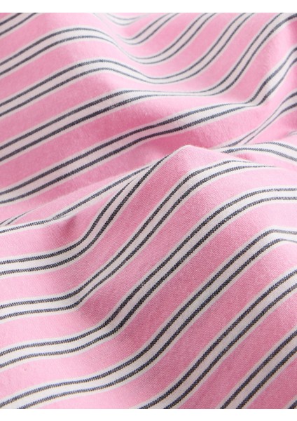Kız Çocuk Pembe Poplin Baggy Pantolon