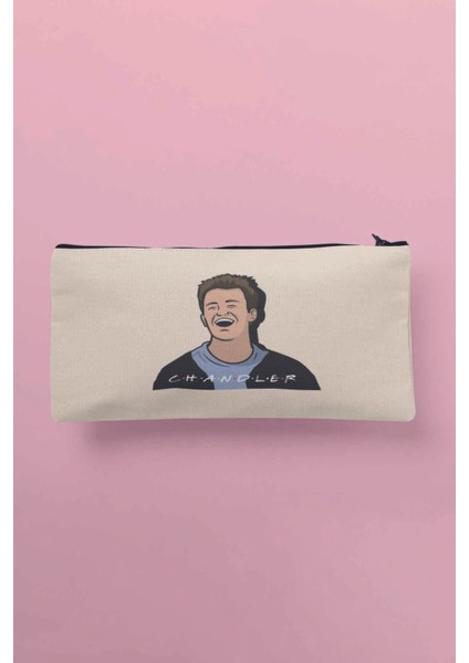 Friends Chandler Baskılı Bez Makyaj Çantası Kalemlik Cüzdan