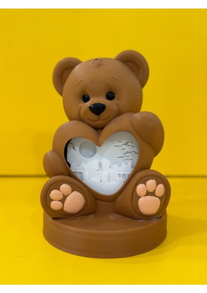 Sevimli Ayı Desenli Kahverengi Gece Lambası, Huzurlu Uyku Için Ideal Seçenek fiyatları