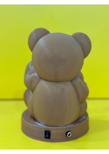 Sevimli Ayı Desenli Kahverengi Gece Lambası, Huzurlu Uyku Için Ideal Seçenek modelleri