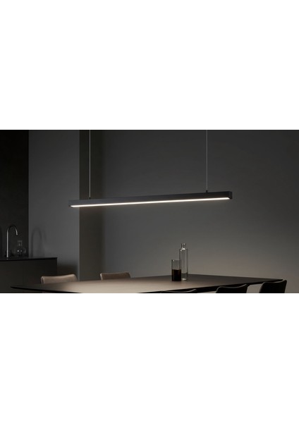 100 cm Sarkıt LED Lineer Aydınlatma Alüminyum Kasa Çubuk LED Linear Avize Beyaz Işık