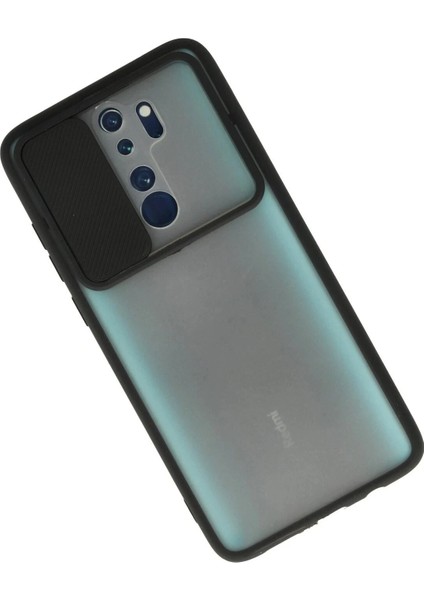 Newface Xiaomi Redmi Note 8 Pro Kılıf Palm Buzlu Kamera Sürgülü Silikon - Siyah fiyatları