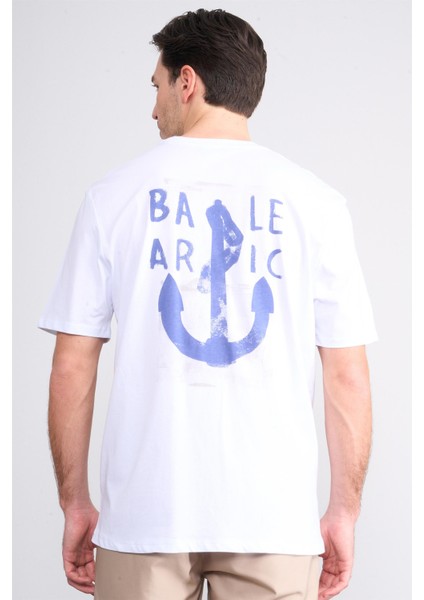 Çetinkaya Chester Polo 3859 Bisiklet Yaka 30/1 Penye Regular Baskılı T-Shirt Beyaz fırsatları
