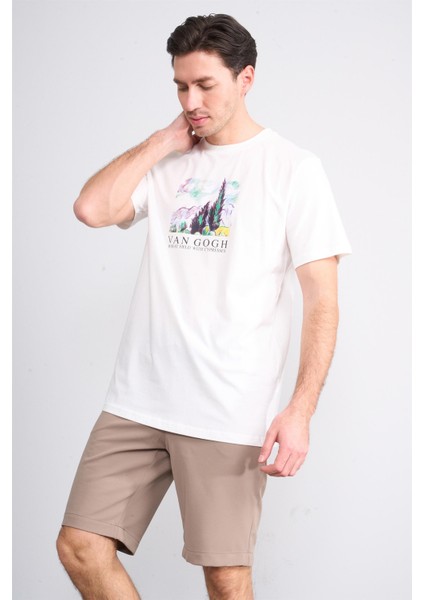 Çetinkaya Chester Polo 4202 Unisex Bisiklet Yaka Pamuk Lisans T-Shirt Şeker Kasar