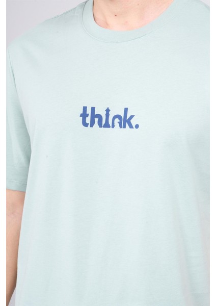 Çetinkaya Chester Polo 3900 Erkek Bisiklet Yaka Pamuk Baskılı Comfort T-Shirt Çağla modelleri