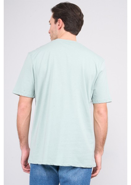 Çetinkaya Chester Polo 3900 Erkek Bisiklet Yaka Pamuk Baskılı Comfort T-Shirt Çağla fırsatları