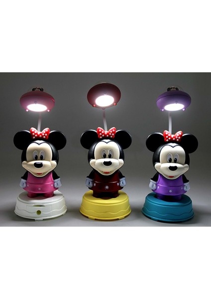 Madam Mickey Mouse Masa Üstü Lamba Şarjlı USB