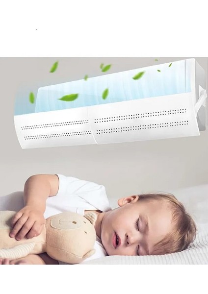 Klima Hava Yönlendirici Delikli Ayarlanabilir 58-105 cm Klima Çarpması Siperliği Aparatı Hava Perdesi Klima Aksesuarı Kilima Siperliği modelleri