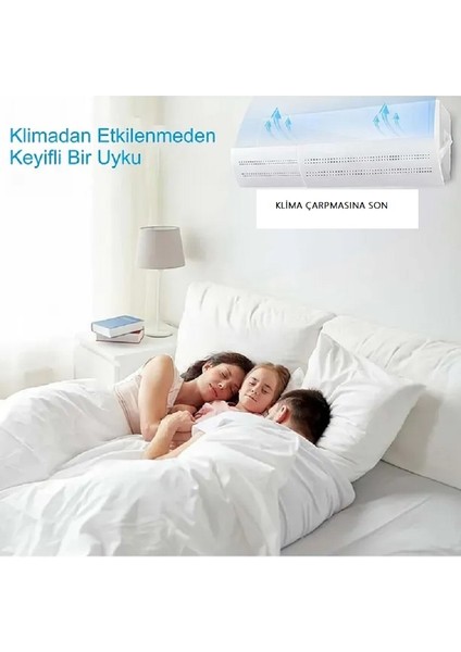 Klima Hava Yönlendirici Delikli Ayarlanabilir 58-105 cm Klima Çarpması Siperliği Aparatı Hava Perdesi Klima Aksesuarı Kilima Siperliği indirimleri