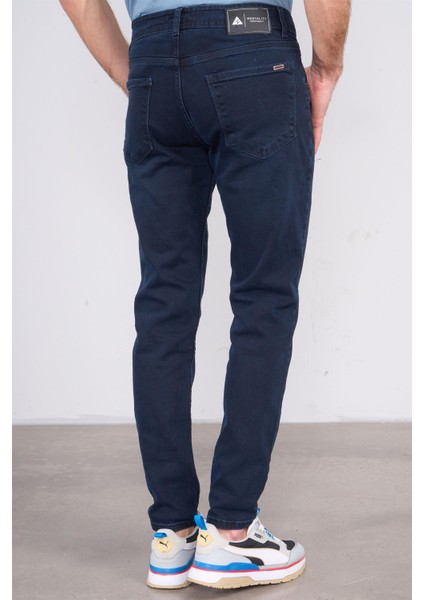 6443 Erkek Proton Slim Fit Kot Pantolon Koyu Mavi fırsatları