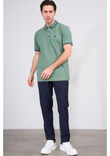 3894 Erkek Polo Yaka 30/1 Penye Pike T-Shirt Çağla fiyatları