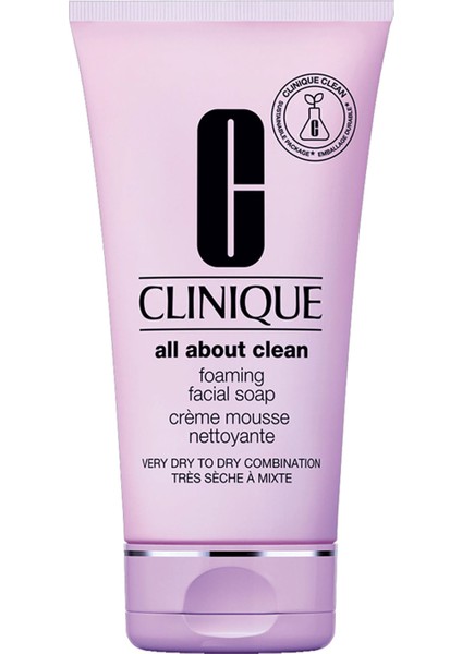 All About Clean™ Yüz Temizleme Köpüğü - 150 ml | Çok Kuru ve Kuru Cilt Tipleri İçin