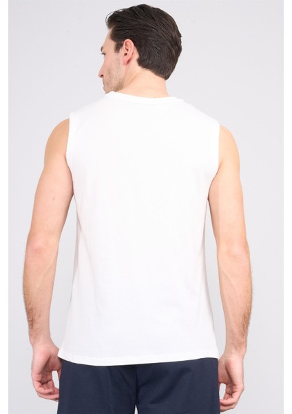 Çetinkaya Chester Polo 3831 Bisiklet Yaka 30/1 Penye Regular Baskılı Atlet Krem fırsatları