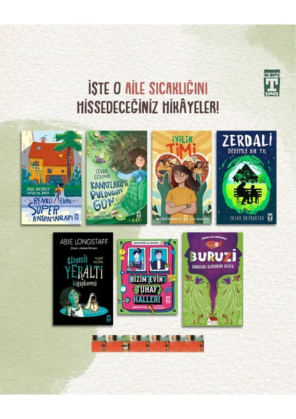 4.5.sınıf-Iyilik Timi, Bizim Evin Tuhaf Halleri, Zerdali, Buruzi,kanatlarımı Bulduğum Gün(7kitap)