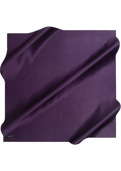 90X90 7747758 Aker Düz Taşlanmış İpek Krep Saten