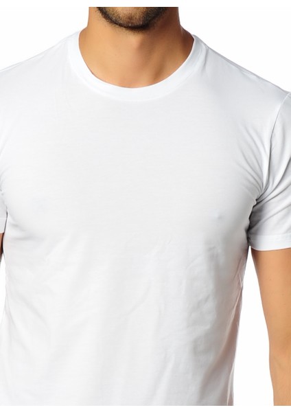 Aura Erkek Bisiklet Yaka T-Shirt 9506 Beyaz fiyatları