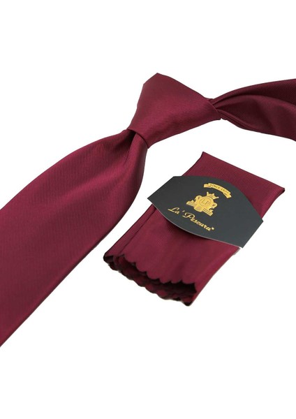 Bordo Reps Dokulu Düz Mendilli Klasik Kravat KK13180 modelleri
