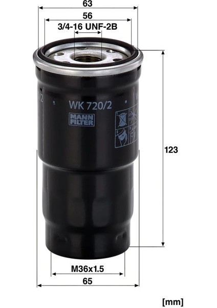 Wk 720/2 x - Yakıt Filtresi - Mann Fılter fiyatları