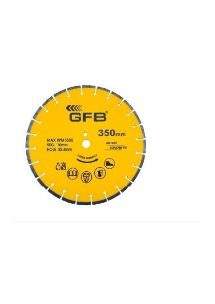Beton Kesme Testere Lazer Kaynaklı 450 mm