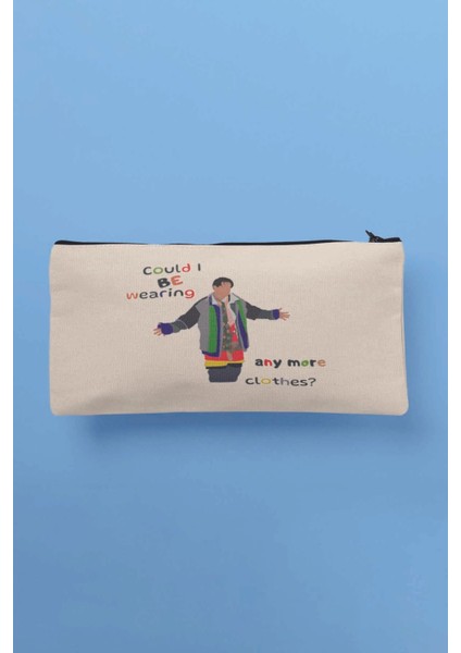 Could I Be Wearing Joey Friends Baskılı Bez Makyaj Çantası Kalemlik Cüzdan