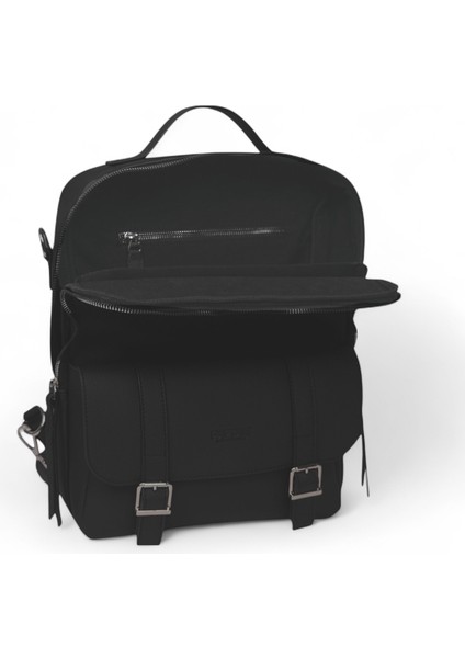 Unisex Sırt Çantası – Orta Boy, Kapaklı Tokalı, Laptop Uyumlu – 38X26X6 cm indirimleri