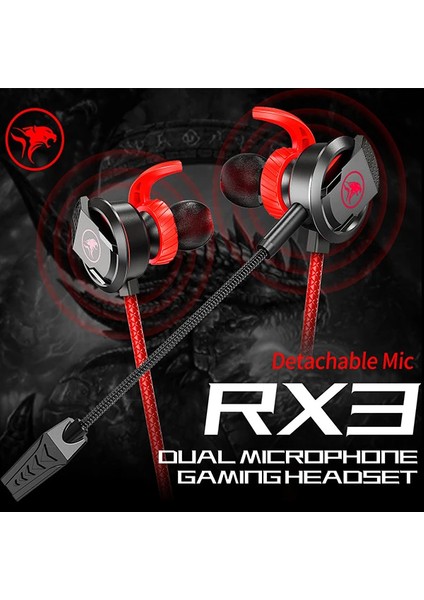Xmowi Rx3 35MM Çift Mikrofonlu Oyuncu Kulaklık Gaming KULAKLIĞI-(1903) - KA3649-4666 modelleri