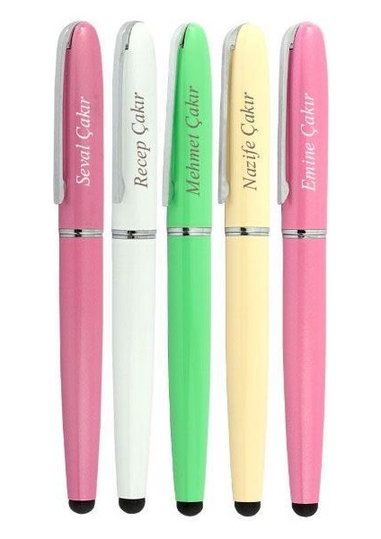 Isme Kişiye Özel Kapaklı Roler Tablet Kalemi Yılbaşı Hediyesi fiyatları