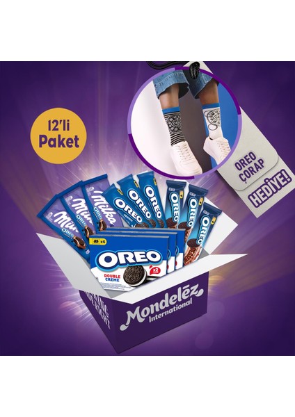 severler Çikolata&bisküvi Paketi (Oreo Çorap Hediyeli)
