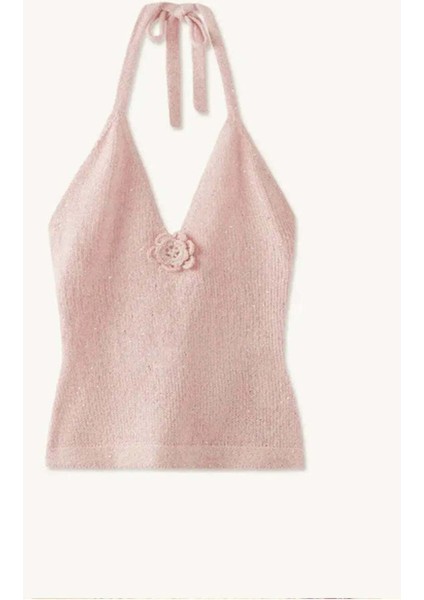 Şık Halter V Yaka Kadın Bluz - Daphne Top ile Göz Alıcı Görünün modelleri