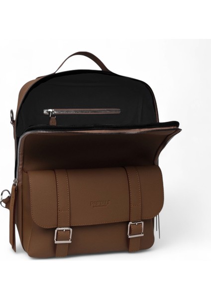 Unisex Sırt Çantası – Orta Boy, Kapaklı Tokalı, Laptop Uyumlu – 38X26X6 cm indirimleri