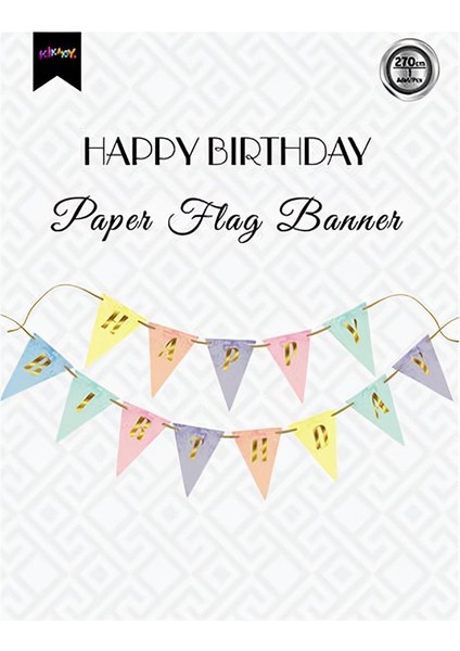 Süpertrend Colorful Happy Birthday Banner