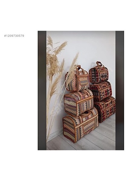 3'lü Çanta Üçlü (Büyük Orta Küçük) Boy Aile Piknik Seyahat Çantası modelleri