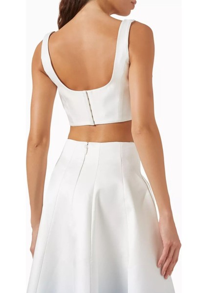 Cragiburne Floral Appliqué Bluz, Ivory, Midnight fiyatları