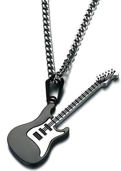 Paslanmaz Çelik Elektro Gitar Kolye Erkek Takı modelleri