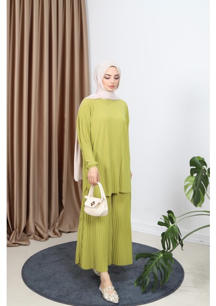 Piliseli Bol Kesim Pantolonlu Takım fiyatları