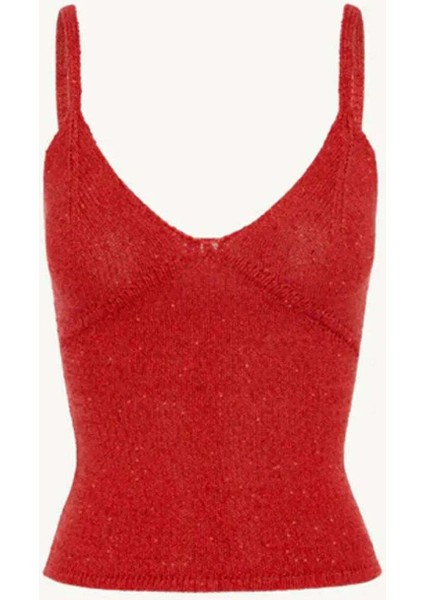 Carolina Sequin Camisole: Şık V Yaka Kadın Bluz - Rossa fırsatları