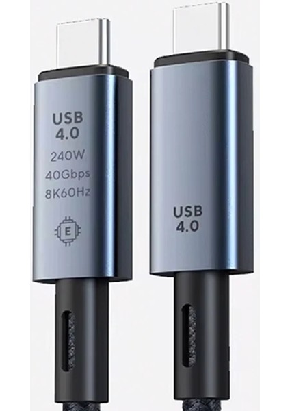 Ally 40GBPS 240W Type-C 8k Görüntü ve Hızlı Data Şarj KABLOSU-(1903) - KA9169-8086