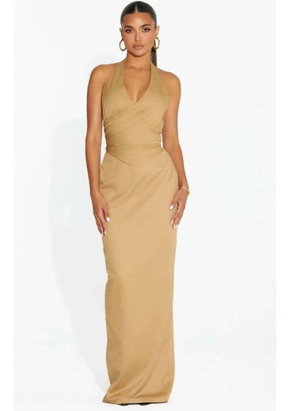 All Wrapped Up Korse Üstü: Açık Sırt Detaylı Şık Halter Üst fırsatları