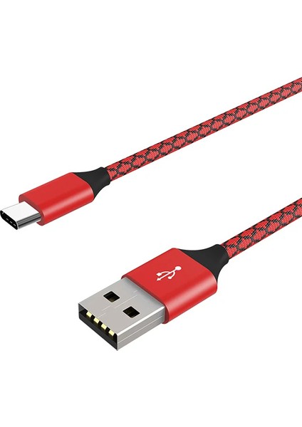 Ally USB Type C 3.0A Hızlı Kopmaz Halat USB Şarj Kablosu 1MM-(1903) - KA4037-5325 modelleri