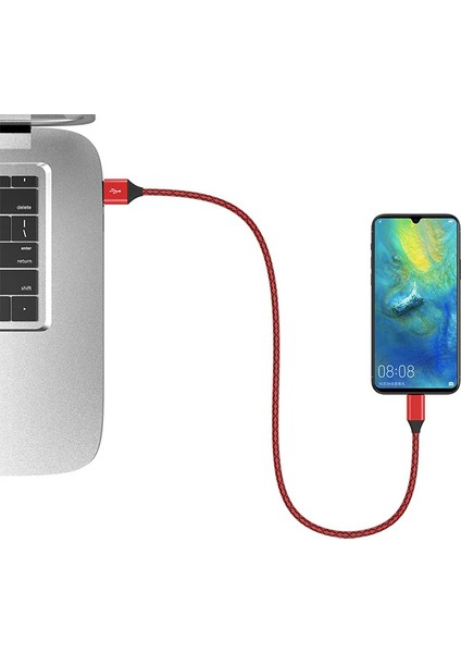 Ally USB Type C 3.0A Hızlı Kopmaz Halat USB Şarj Kablosu 1MM-(1903) - KA4037-5325 indirimleri